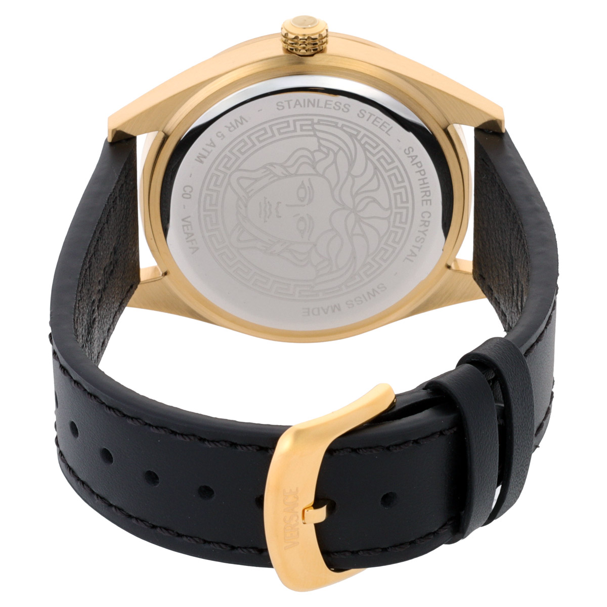 versace v code gmt quartz black dial men's watch veafa0224 versace v code gmt quartz black dial men's watch veafa0224