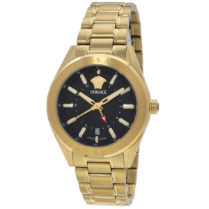 Витрина versace v code gmt quartz black dial men's watch veafa0724