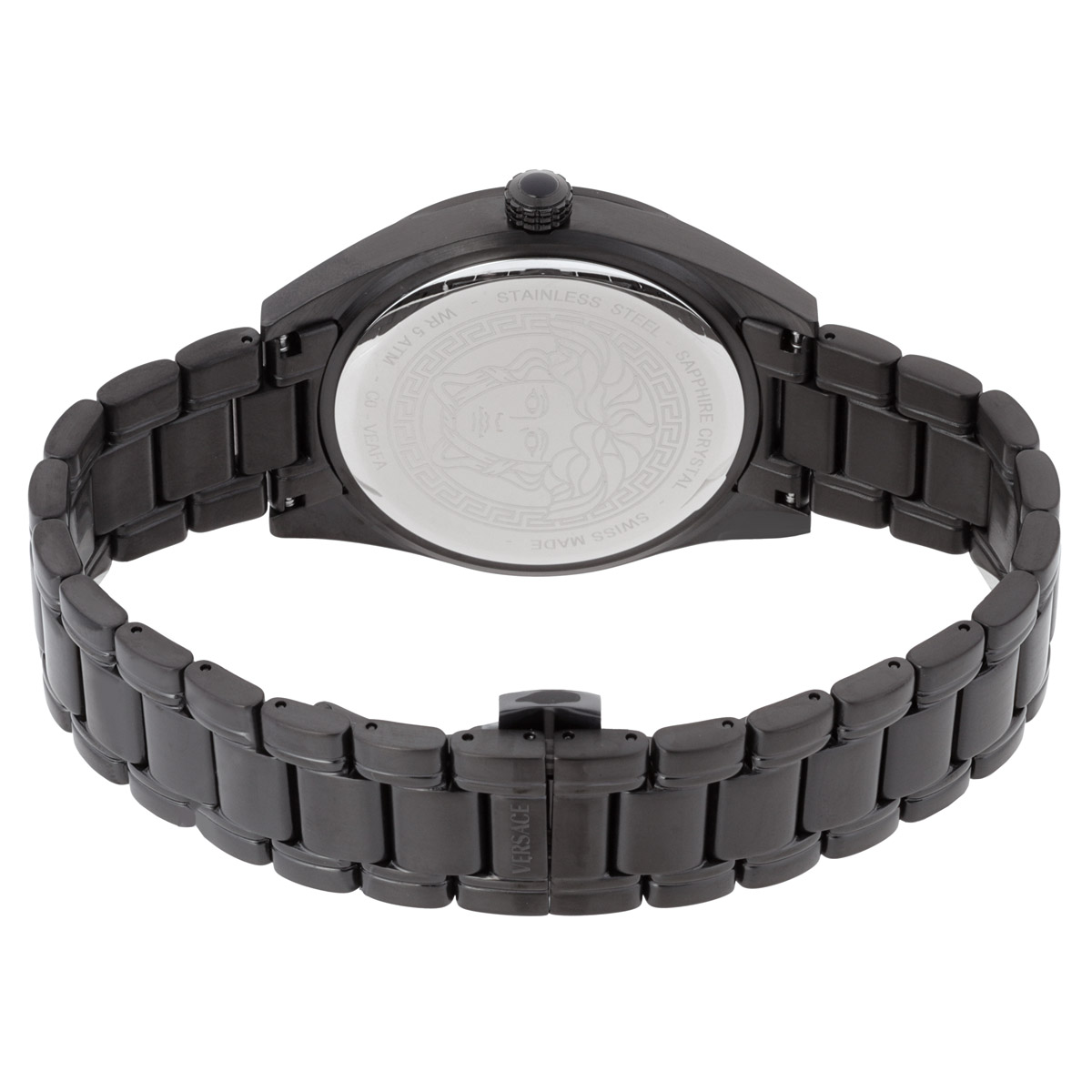 versace v code gmt quartz black dial men's watch veafa0824 versace v code gmt quartz black dial men's watch veafa0824