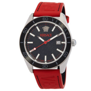 Витрина versace v dome quartz black dial men's watch ve8e00124