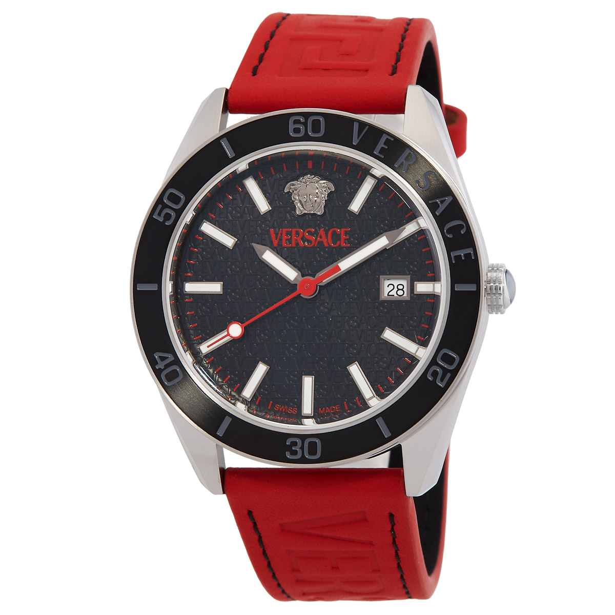 versace v dome quartz black dial men's watch ve8e00124 versace v dome quartz black dial men's watch ve8e00124
