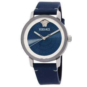 Витрина versace v helix quartz blue dial men's watch ve9g00124
