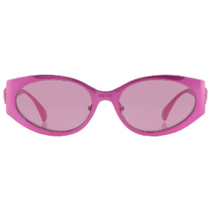 versace violet mirror silver oval ladies sunglasses ve2263 1503ak 56