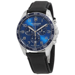 Home victorinox chronograph quartz blue dial watch 241929