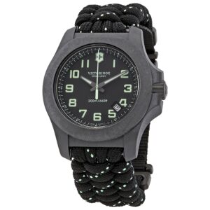 Home victorinox i.n.o.x. quartz black dial men's watch 241859