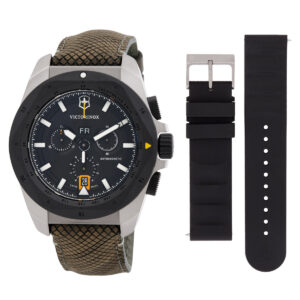 Home victorinox i.n.o.x. chronograph quartz black dial men's watch 241988.1