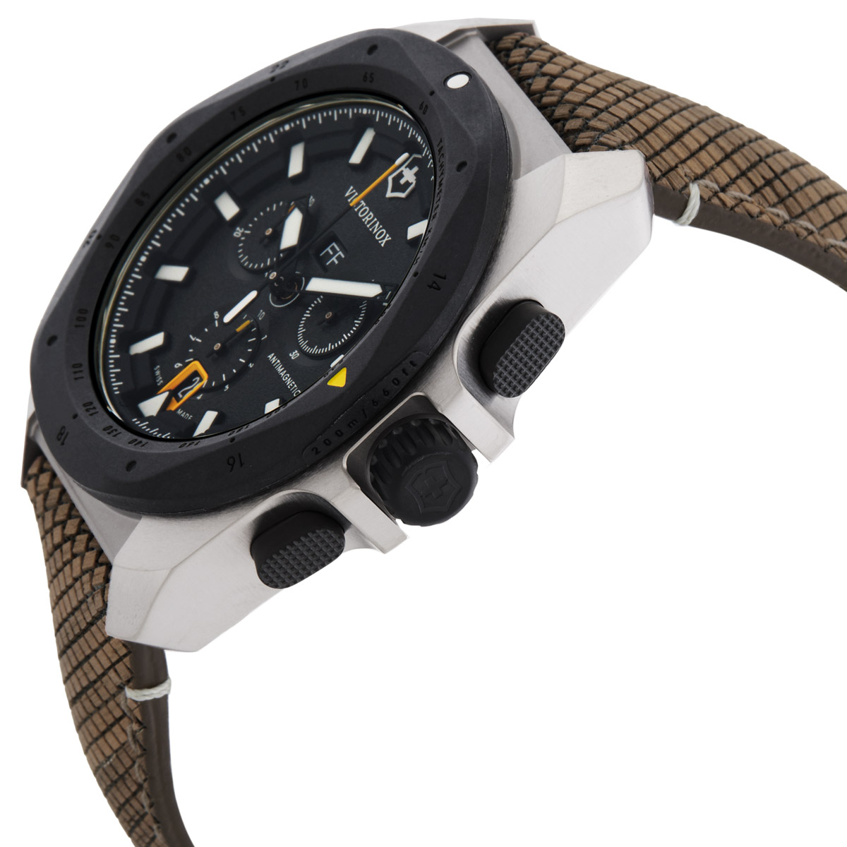 victorinox i.n.o.x. chronograph quartz black dial men's watch 241988.1 victorinox i.n.o.x. chronograph quartz black dial men's watch 241988.1