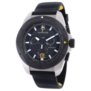 Home victorinox i.n.o.x. chronograph quartz black dial men's watch 242011