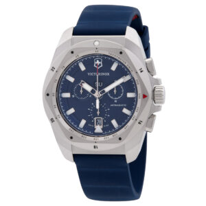 Home victorinox i.n.o.x. chronograph quartz blue dial men's watch 241984