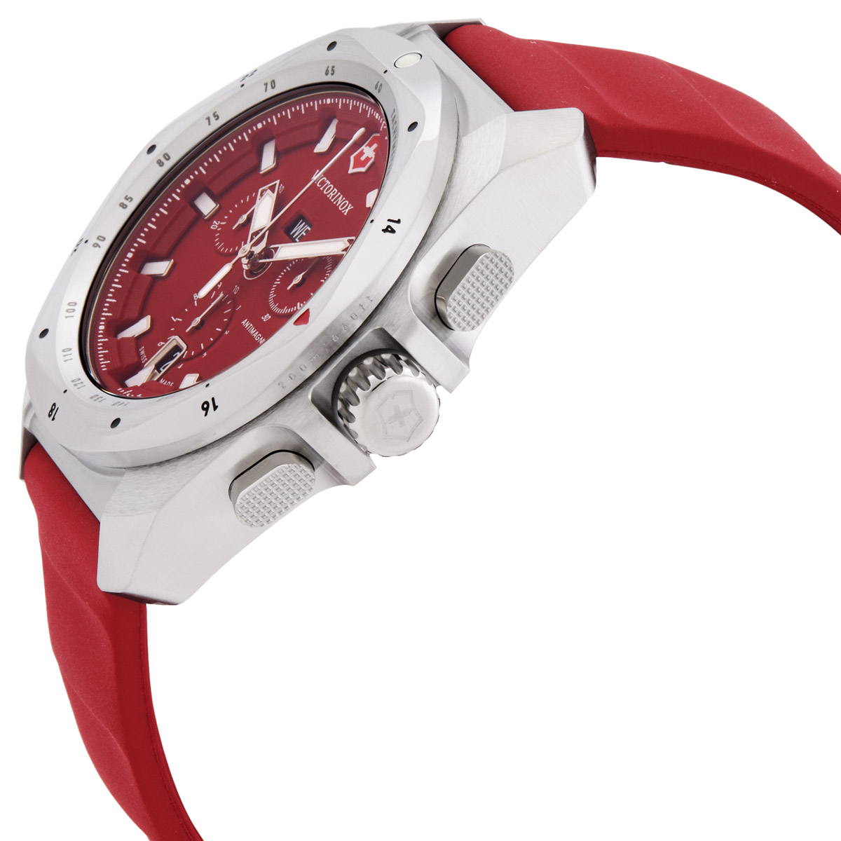victorinox i.n.o.x. chronograph quartz red dial men's watch 241986 victorinox i.n.o.x. chronograph quartz red dial men's watch 241986