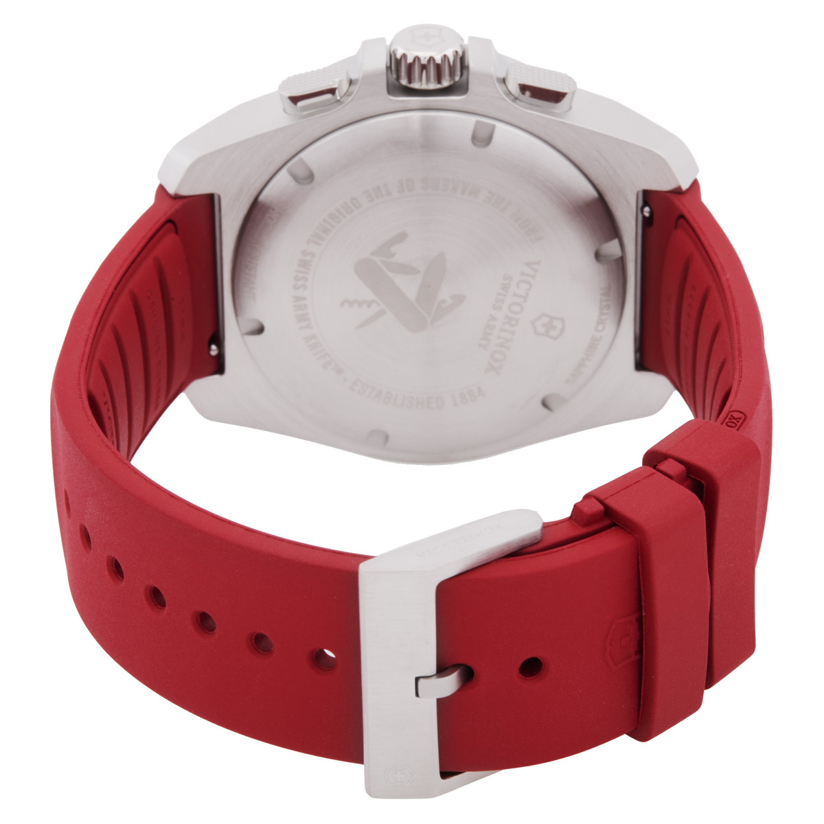 victorinox i.n.o.x. chronograph quartz red dial men's watch 241986 victorinox i.n.o.x. chronograph quartz red dial men's watch 241986