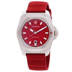 Home victorinox i.n.o.x. quartz red dial men's watch 242029