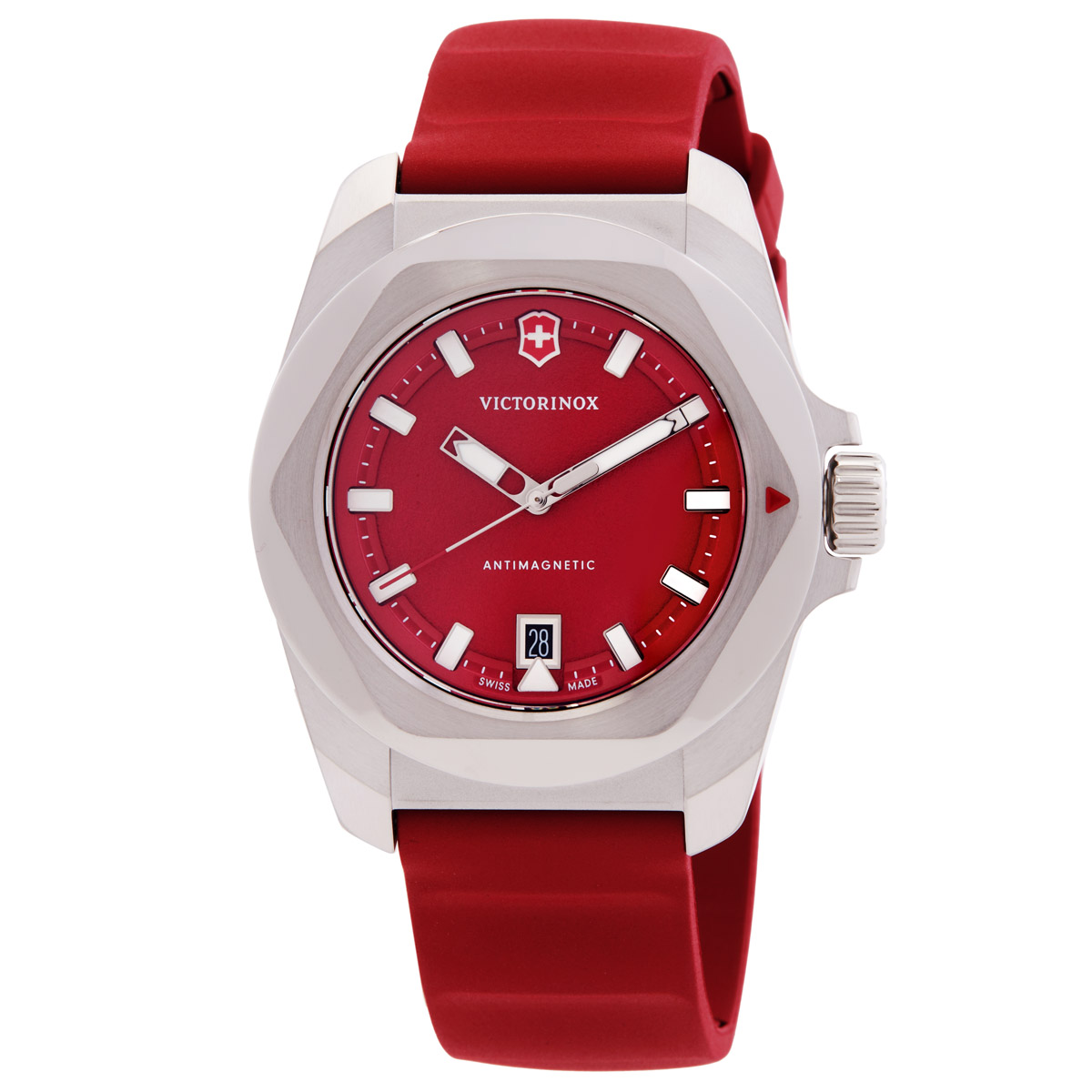 victorinox i.n.o.x. quartz red dial men's watch 242029 victorinox i.n.o.x. quartz red dial men's watch 242029