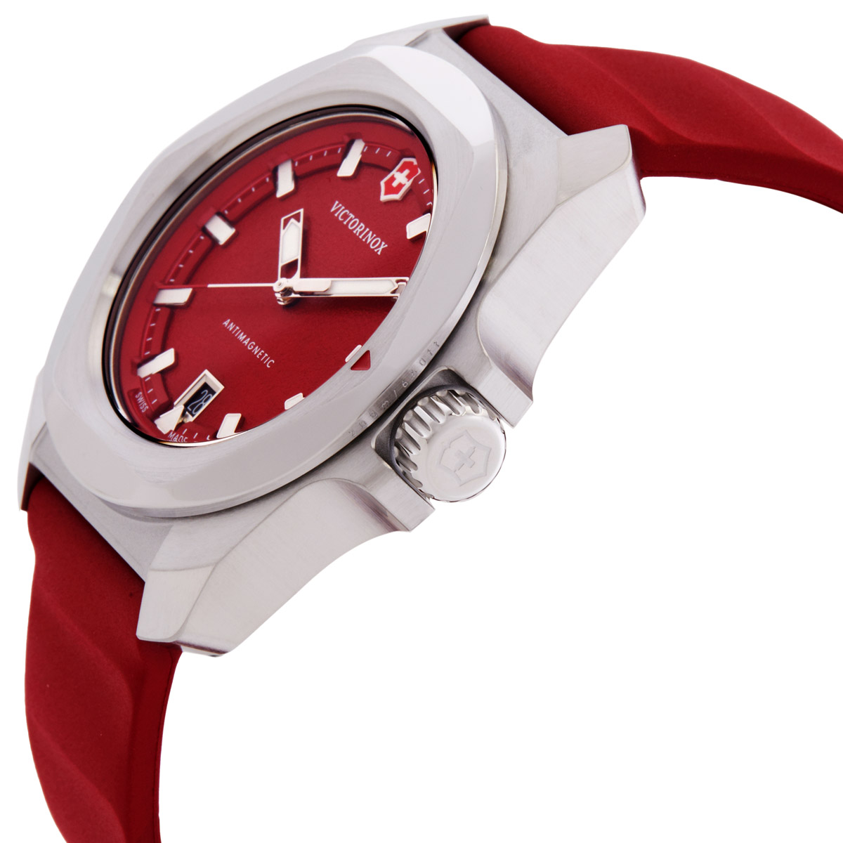 victorinox i.n.o.x. quartz red dial men's watch 242029 victorinox i.n.o.x. quartz red dial men's watch 242029