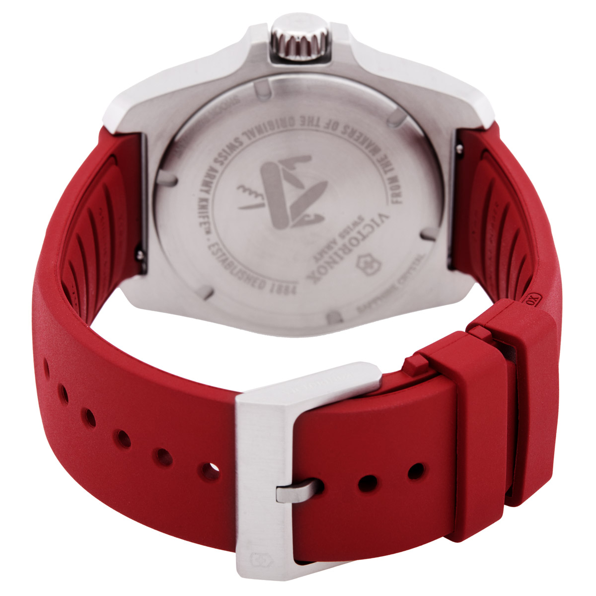 victorinox i.n.o.x. quartz red dial men's watch 242029 victorinox i.n.o.x. quartz red dial men's watch 242029