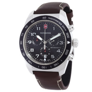 Home victorinox swiss army chronograph quartz black dial men's watch 242046