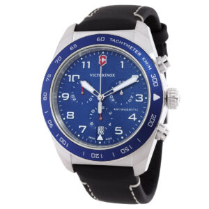 Home victorinox swiss army chronograph quartz blue dial men's watch 242047