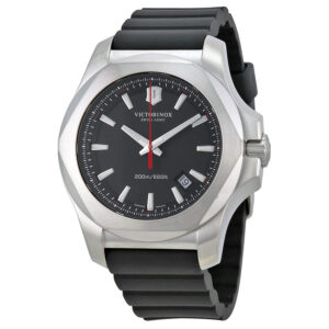 Home victorinox swiss army i.n.o.x black dial black rubber men's watch 241682.1
