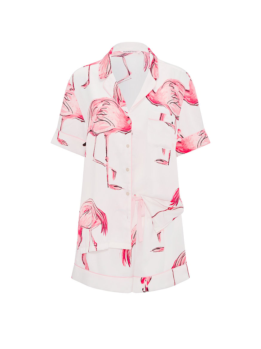 signature satin short pajama set signature satin short pajama set