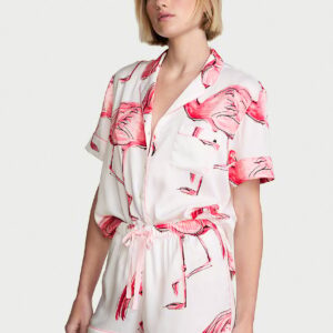 Витрина signature satin short pajama set