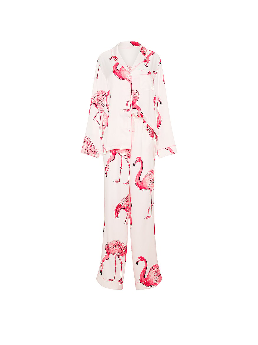 signature satin long pajama set signature satin long pajama set