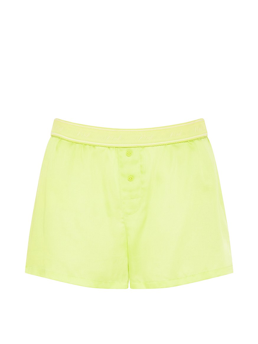 silky sleep boxy pajama shorts silky sleep boxy pajama shorts