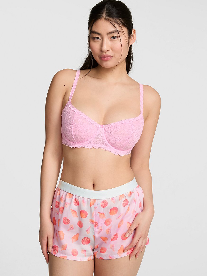 silky sleep boxy pajama shorts silky sleep boxy pajama shorts