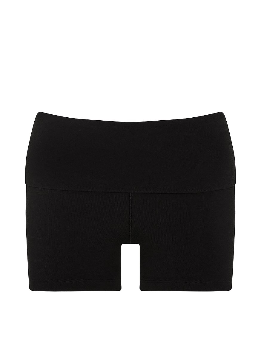 all day cotton™ foldover 3" bike shorts all day cotton™ foldover 3" bike shorts