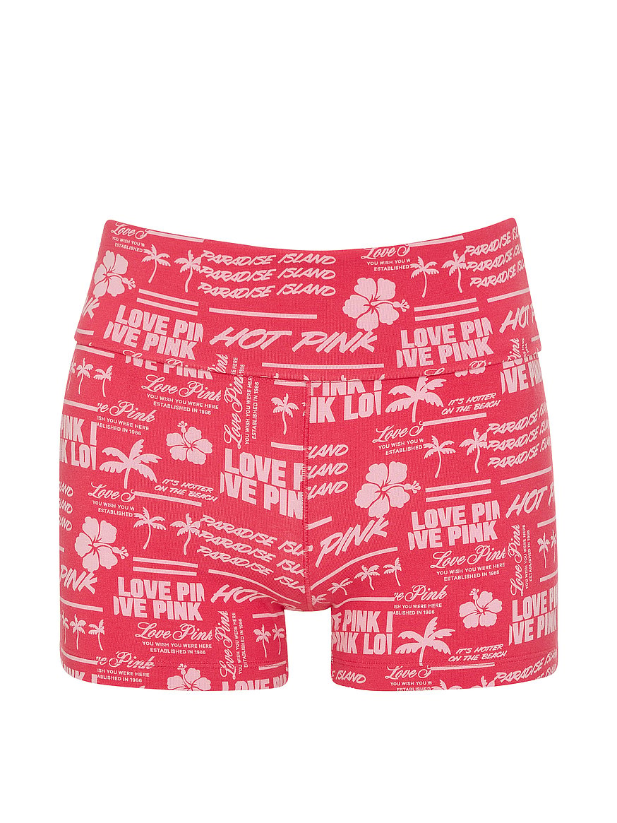 all day cotton™ foldover 3" bike shorts all day cotton™ foldover 3" bike shorts