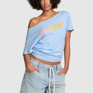 campus cotton™ off the shoulder tee