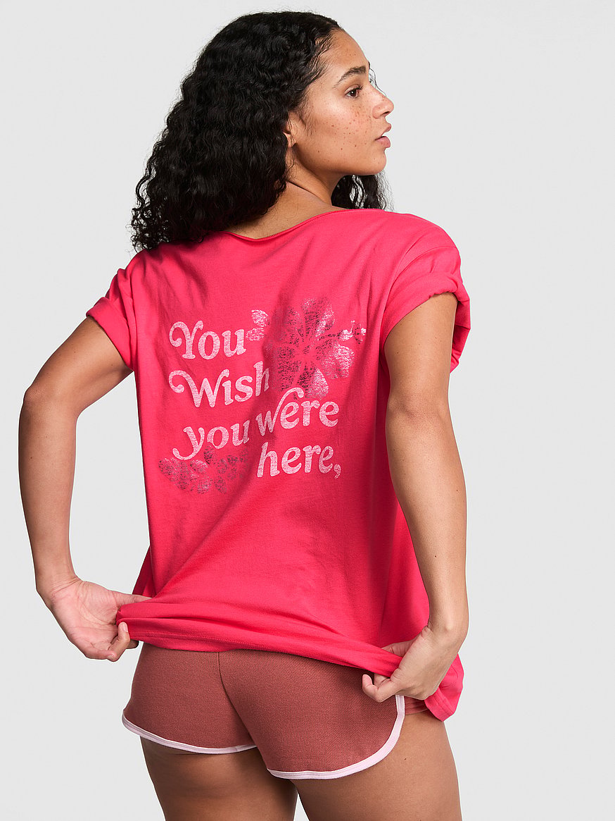 campus cotton™ off the shoulder tee campus cotton™ off the shoulder tee