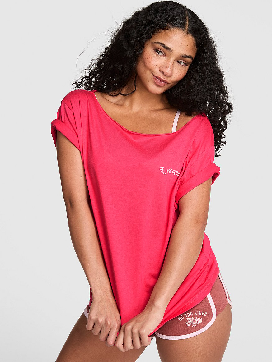 campus cotton™ off the shoulder tee campus cotton™ off the shoulder tee