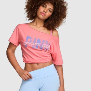 campus cotton™ off the shoulder tee