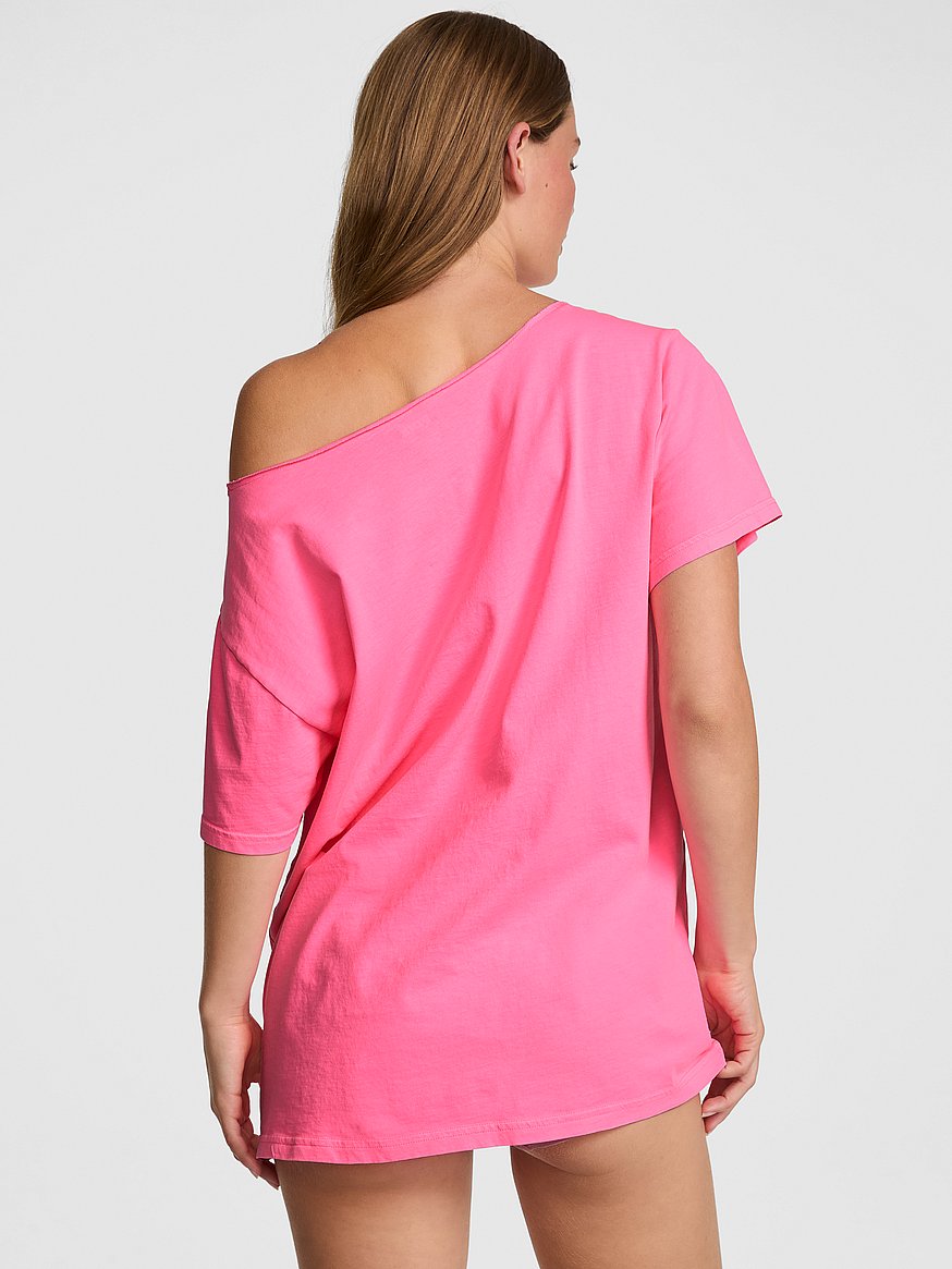 campus cotton™ off the shoulder tee campus cotton™ off the shoulder tee