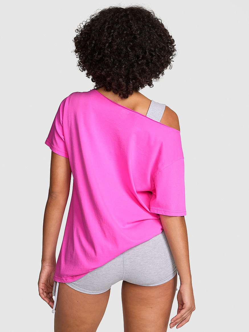 campus cotton™ off the shoulder tee campus cotton™ off the shoulder tee