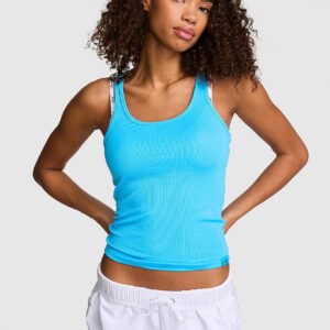 relaxed rib boyfriend tank top