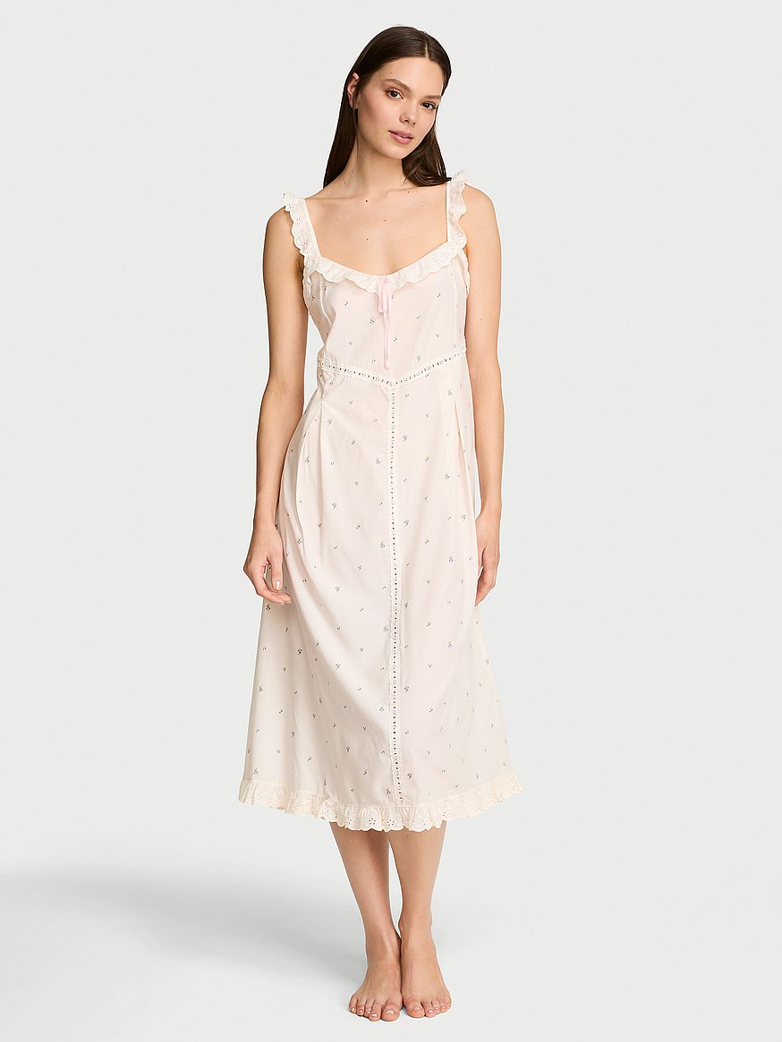cotton dream midi nightgown cotton dream midi nightgown