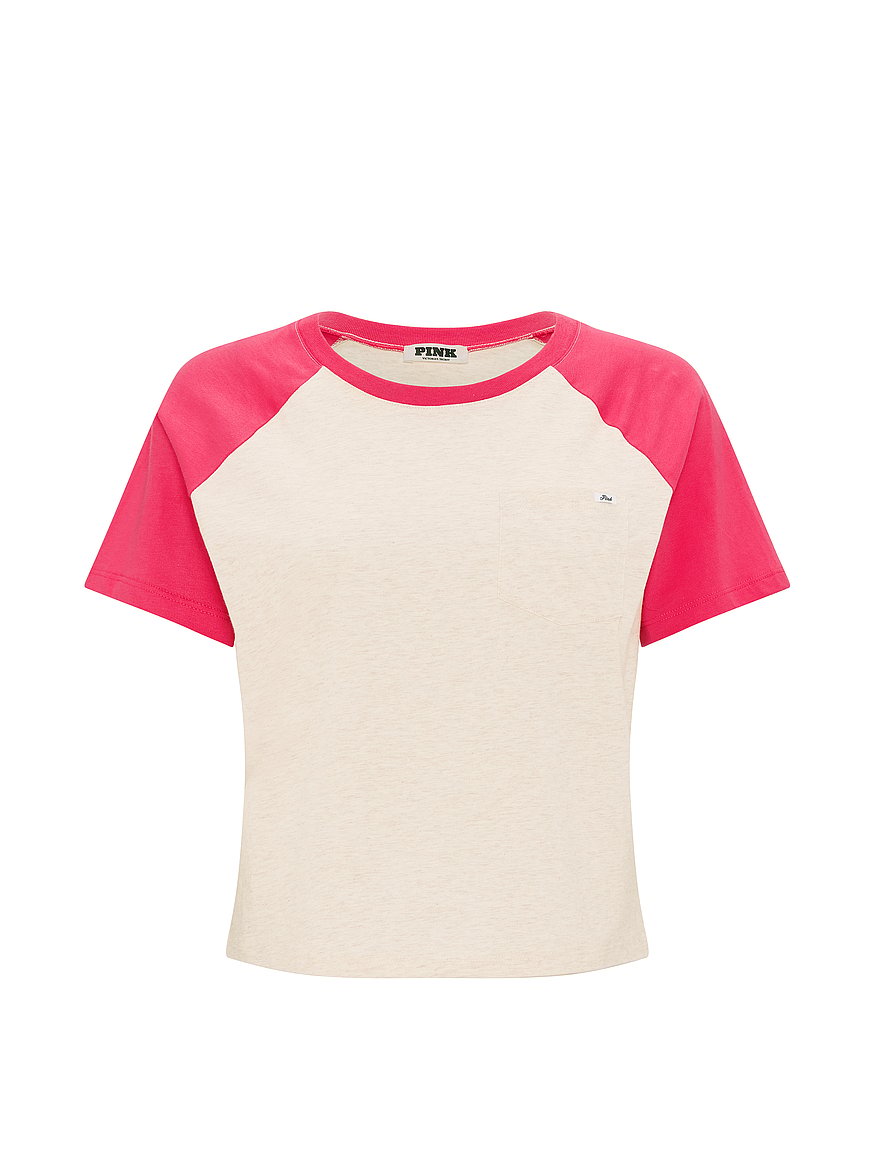 cotton raglan sleep tee cotton raglan sleep tee