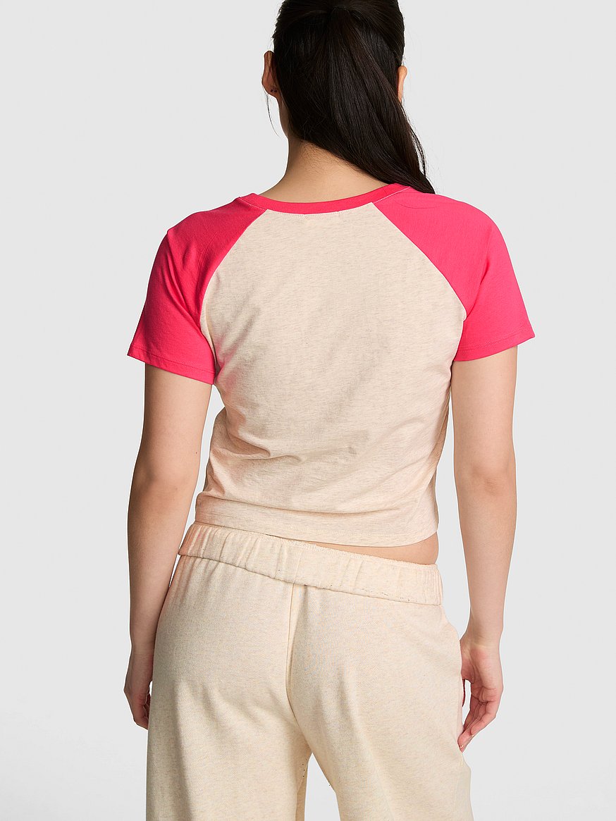 cotton raglan sleep tee cotton raglan sleep tee