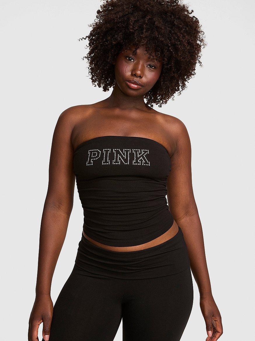 all day cotton™ side ruched tube top all day cotton™ side ruched tube top