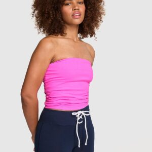 all day cotton™ side ruched tube top
