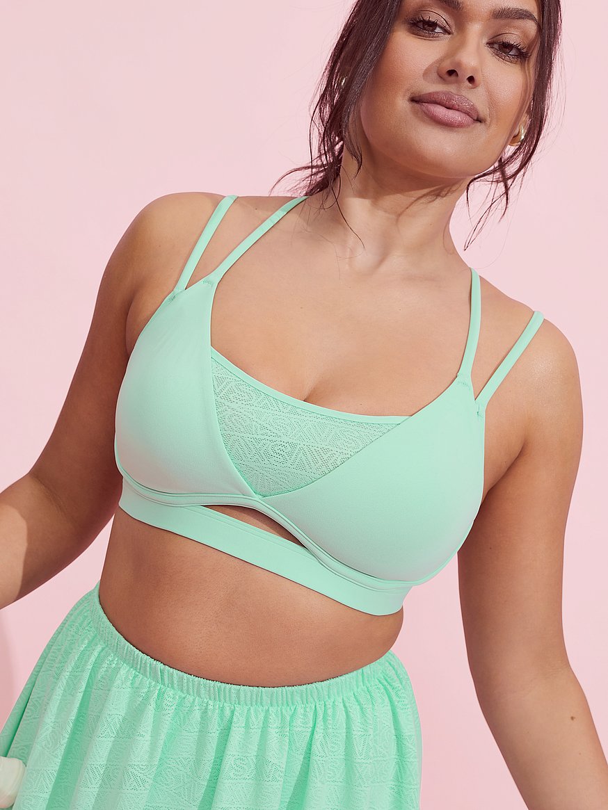 vsx elevate™ strappy plunge sports bra vsx elevate™ strappy plunge sports bra