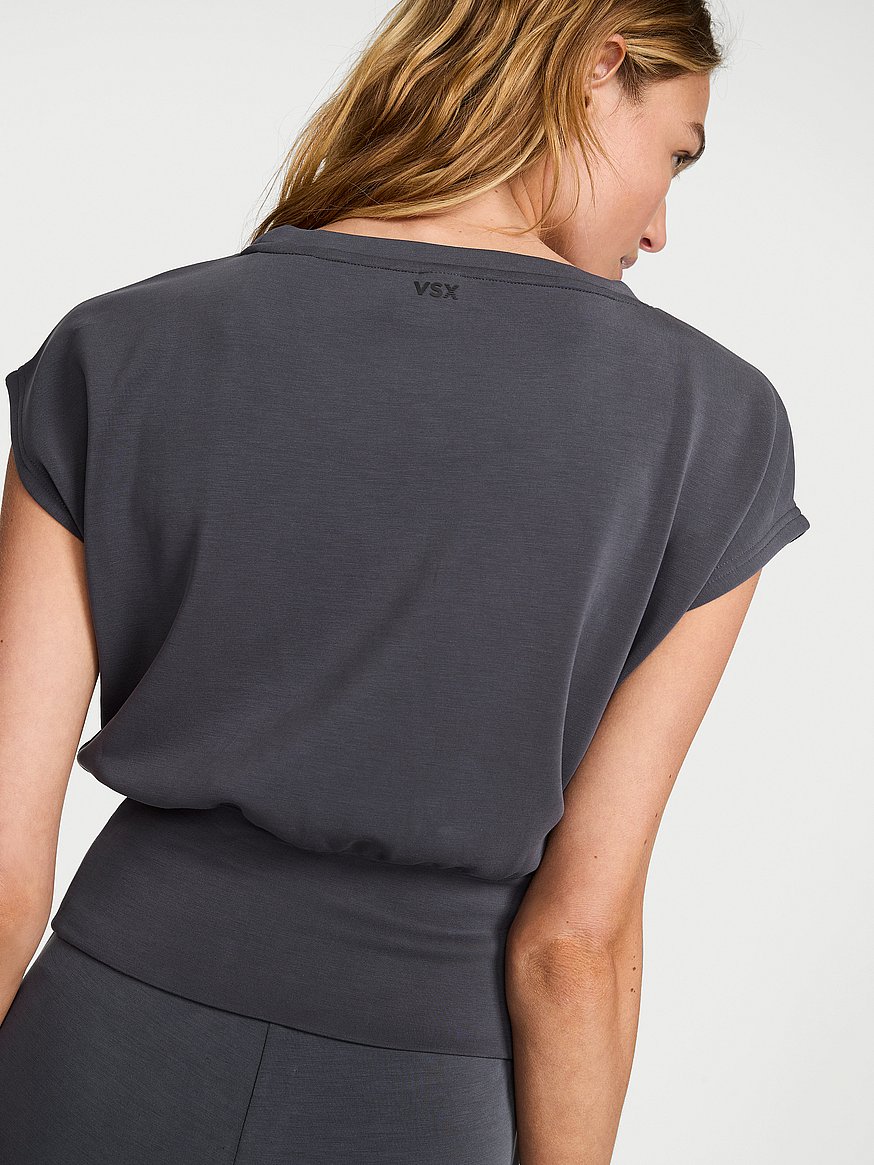 featherweight knit short sleeve top featherweight knit short sleeve top