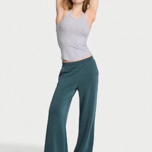 Home featherweight knit wide leg pant