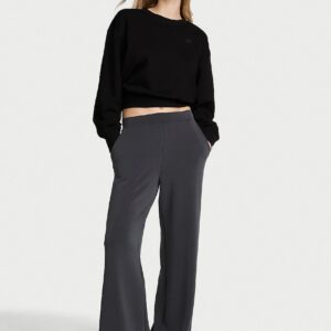 Home featherweight knit wide leg pant