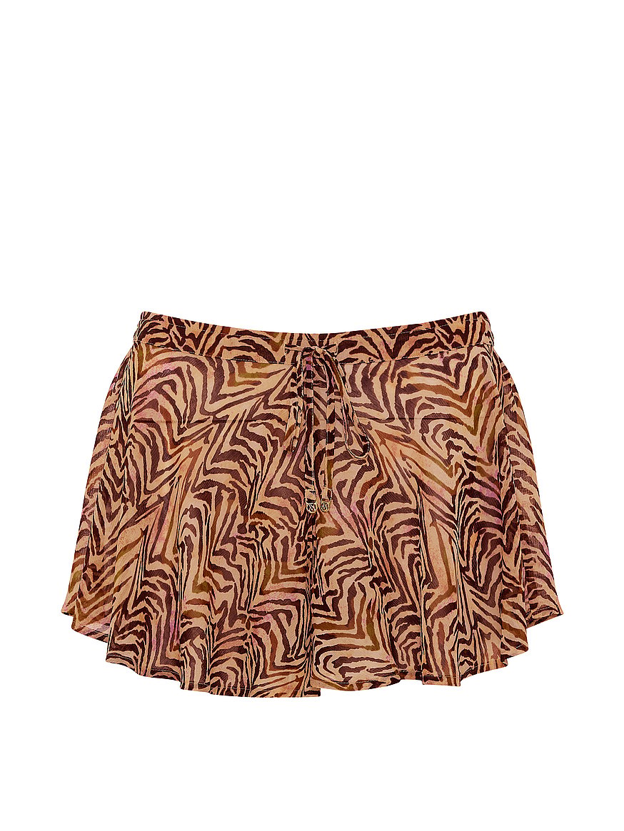 beachwear sheer crinkle flutter short beachwear sheer crinkle flutter short