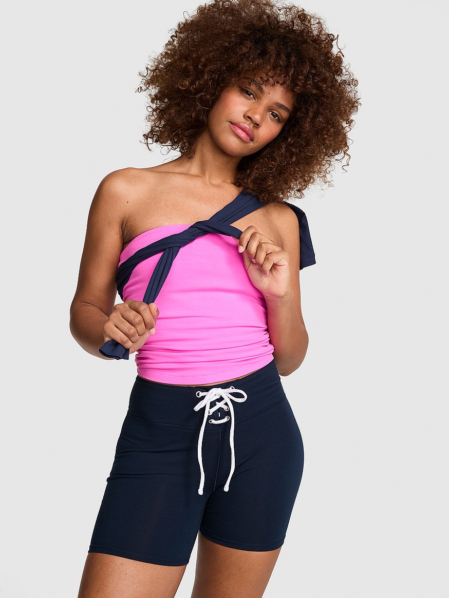all day cotton™ lace up bike shorts all day cotton™ lace up bike shorts