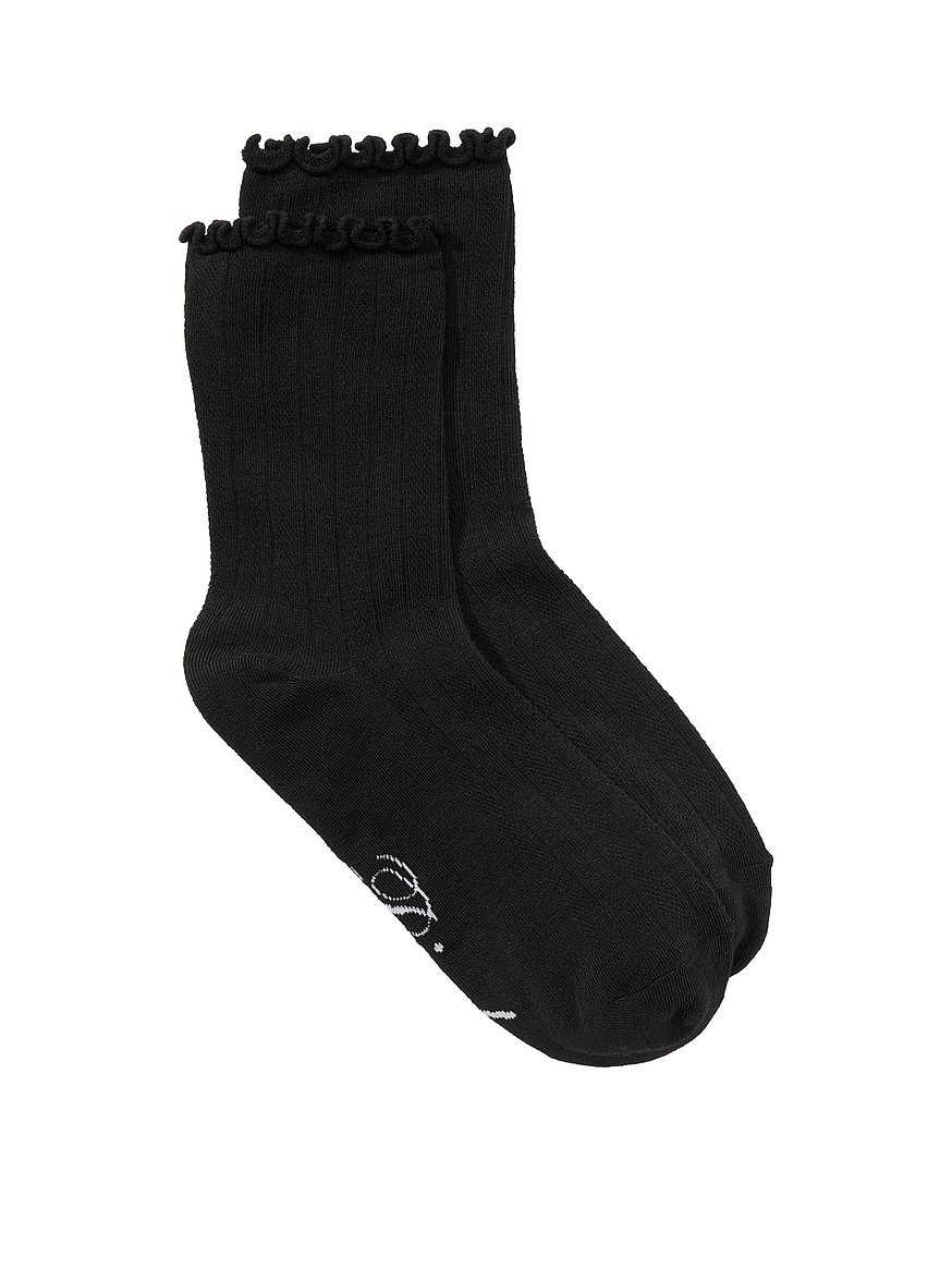 1 pack pointelle ruffle socks 1 pack pointelle ruffle socks