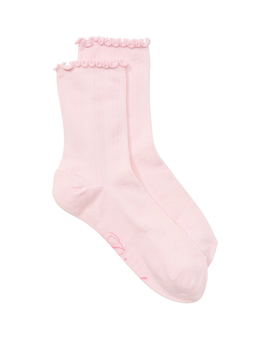 1 pack pointelle ruffle socks 1 pack pointelle ruffle socks