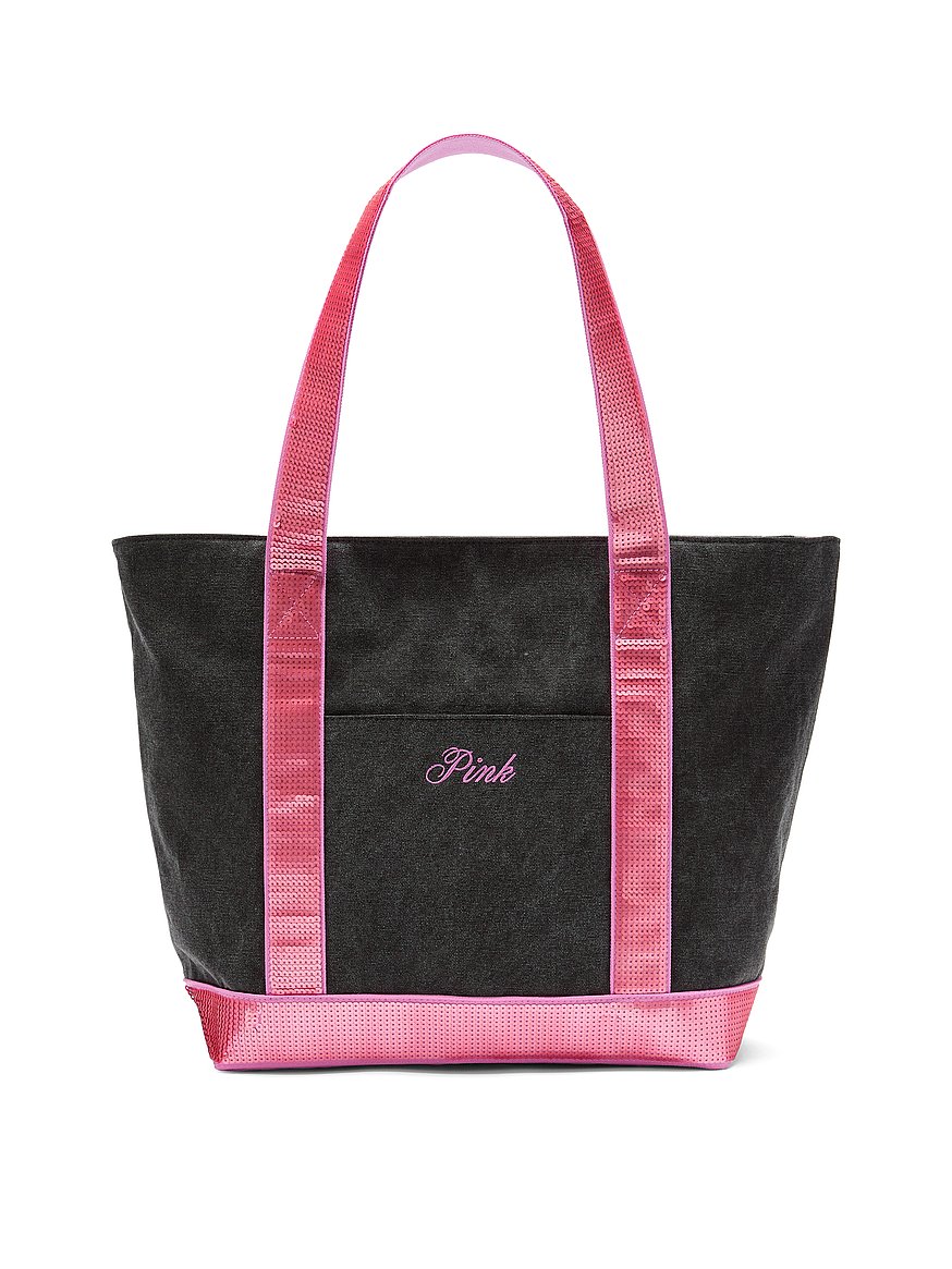 sequin canvas tote bag sequin canvas tote bag